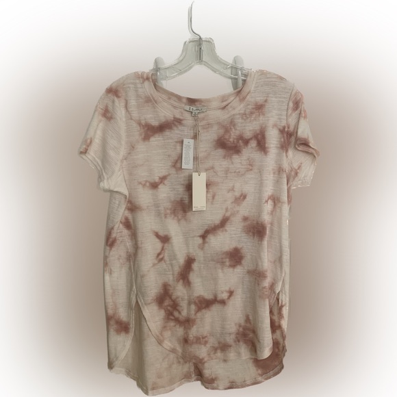 Z Supply NWT Blush tie dye ombré high-low top with slit - Size S - Picture 1 of 5